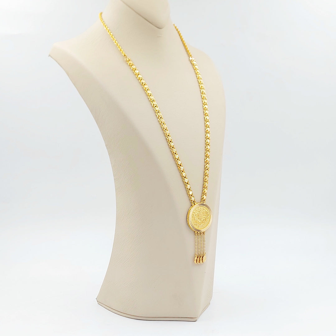 Deluxe Rashadi Necklace Made of 21K Gold by Saeed Jewelry 