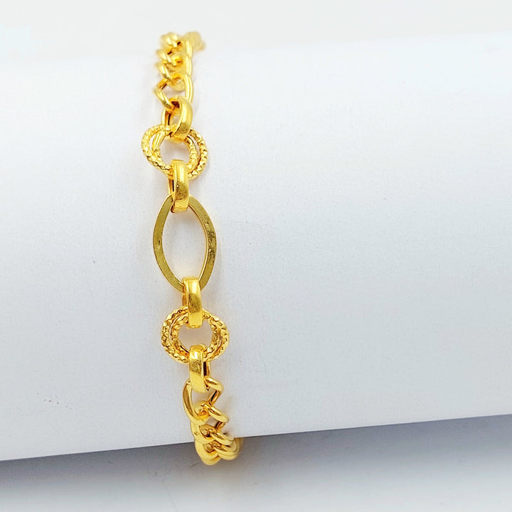 21K اسوارة جنزير اكسترا-مجوهرات الشيخ سعيد-Saeed Jewelry 