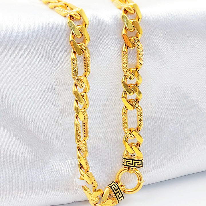 Enameled Cuban Links Necklace