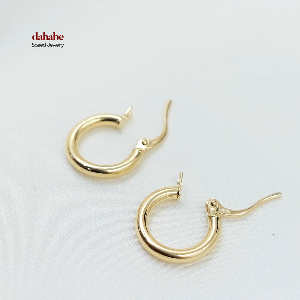 18K حلق ذبلة اطفال-مجوهرات الشيخ سعيد-Saeed Jewelry 