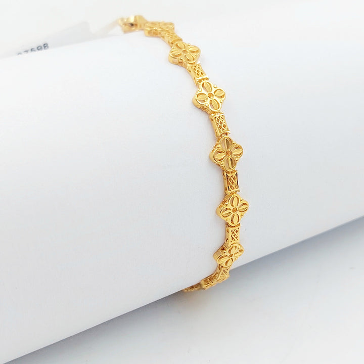 Rose Bracelet Made of 21K Gold by Saeed Jewelry 