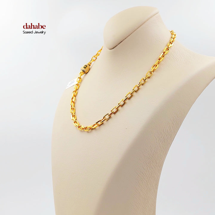 21K عقد بيبر كليب مرصع-مجوهرات الشيخ سعيد-Saeed Jewelry 