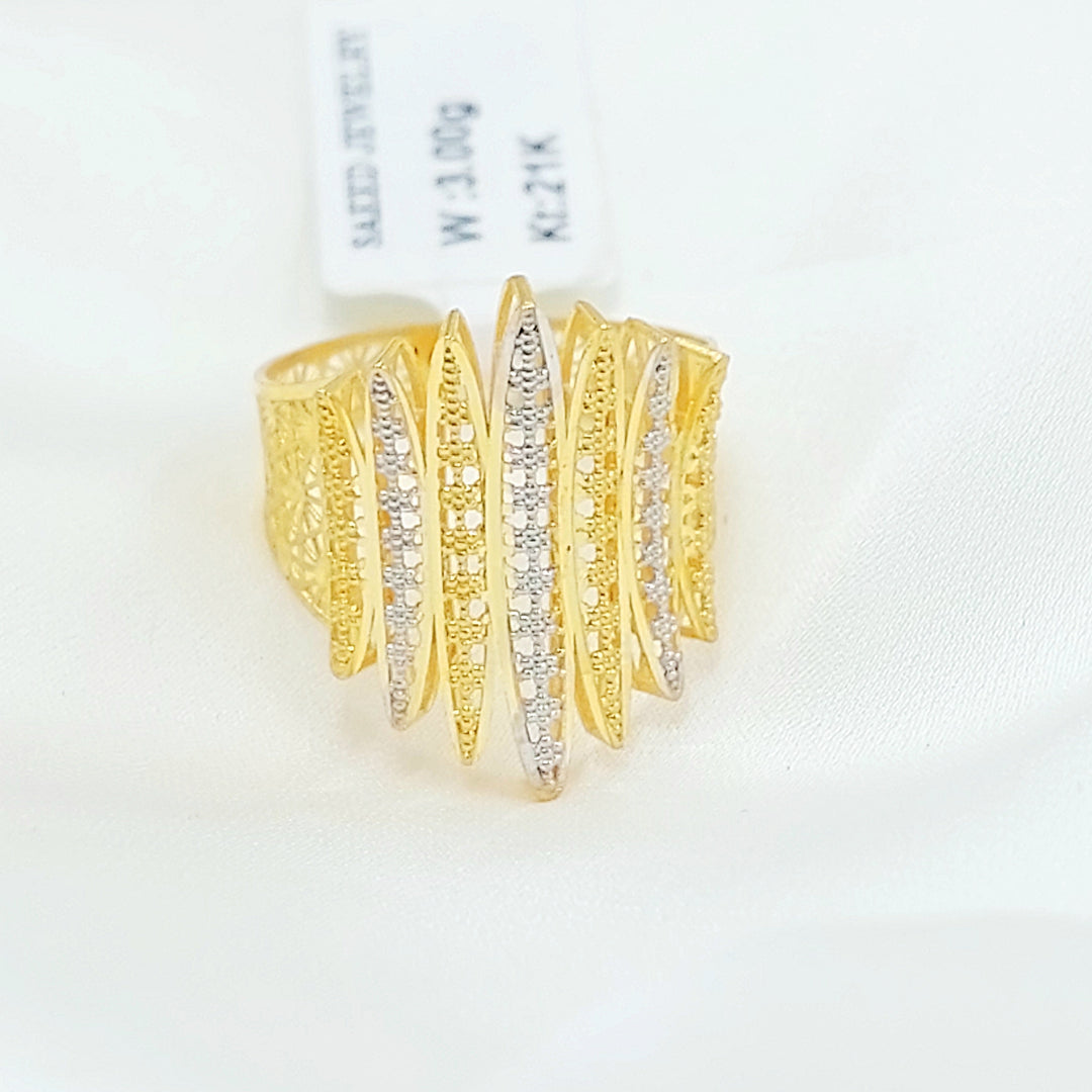 21K خاتم اجنحة اكسترا-مجوهرات الشيخ سعيد-Saeed Jewelry 