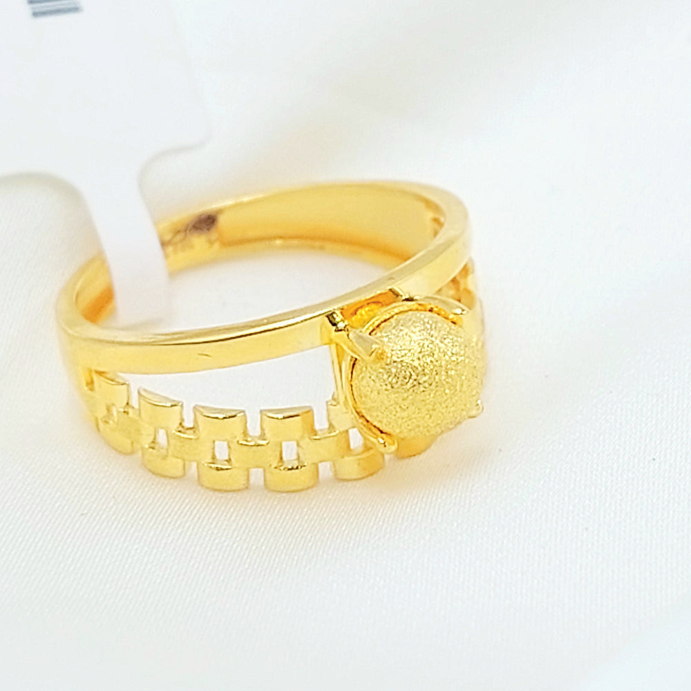 21K خاتم طابات اكسترا-مجوهرات الشيخ سعيد-Saeed Jewelry 
