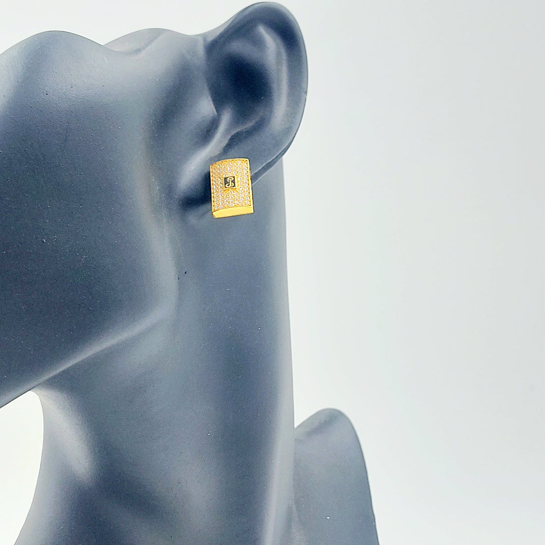 Zircon Studded Cuban Links Earrings