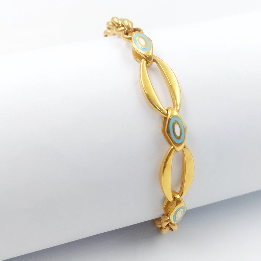 21K اسوارة اكسترا مينا-مجوهرات الشيخ سعيد-Saeed Jewelry 