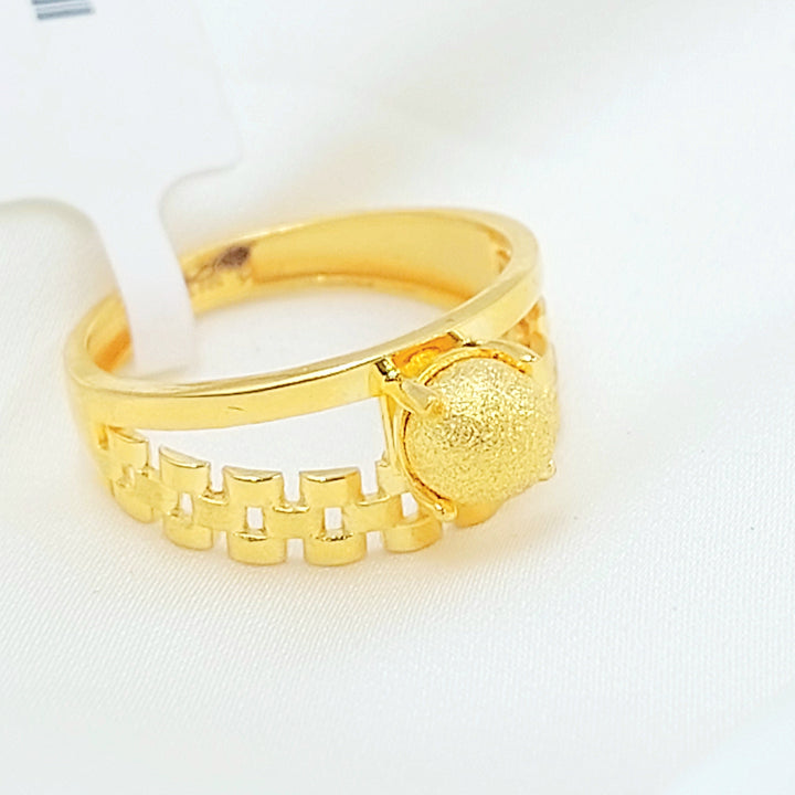 21K خاتم طابات اكسترا-مجوهرات الشيخ سعيد-Saeed Jewelry 