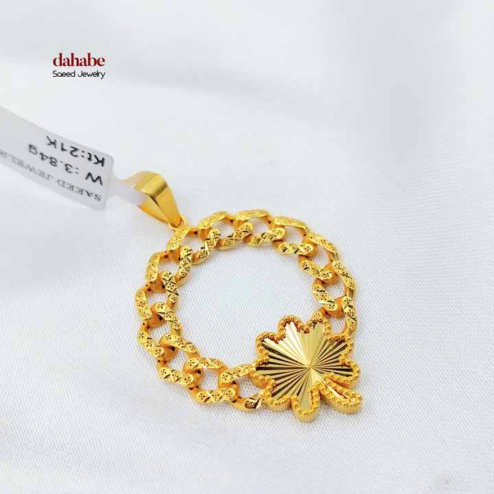 Rose Cuban Links Pendant