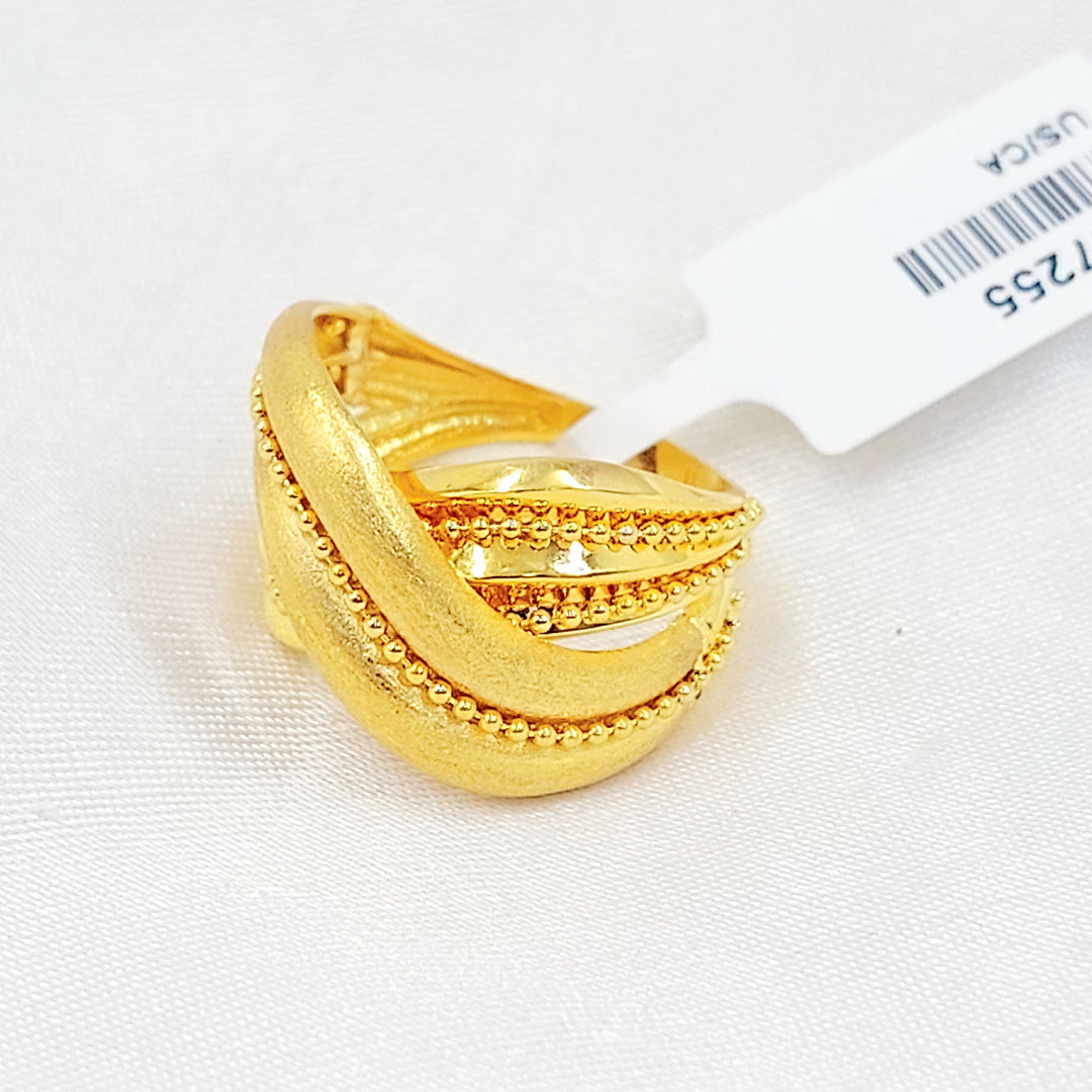 Deluxe Ring Made of 21K Gold by Saeed Jewelry 