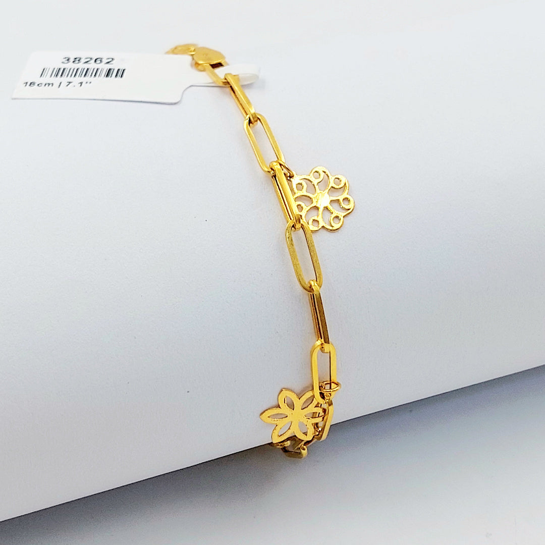 Dandash Bracelet Made of 21K Gold by Saeed Jewelry 