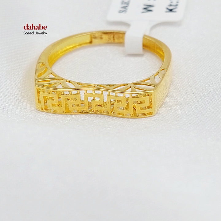 21K خاتم فيرنا-مجوهرات الشيخ سعيد-Saeed Jewelry 