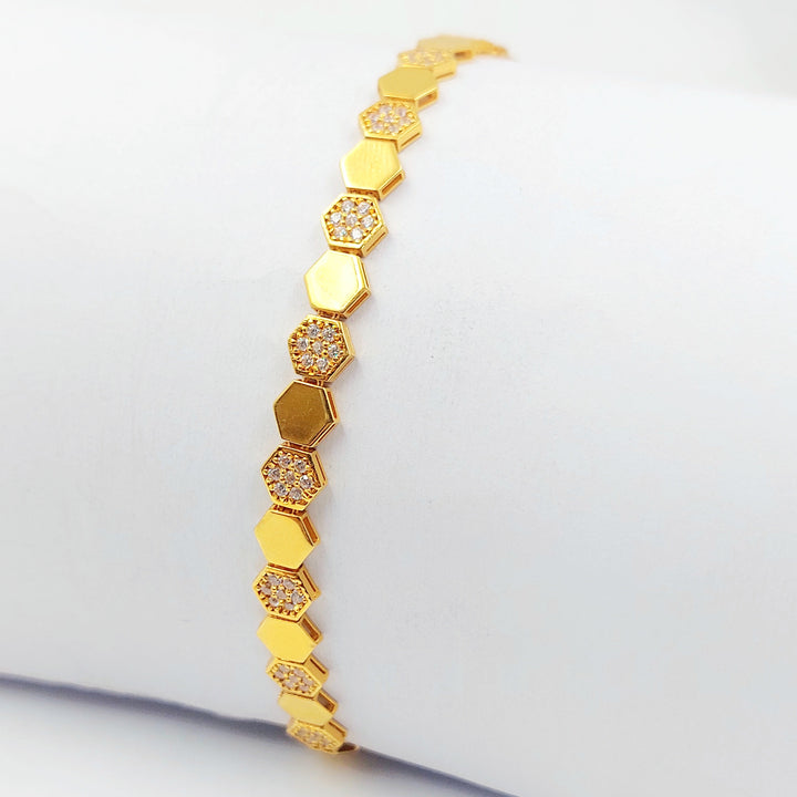 Zircon Studded Deluxe Bracelet