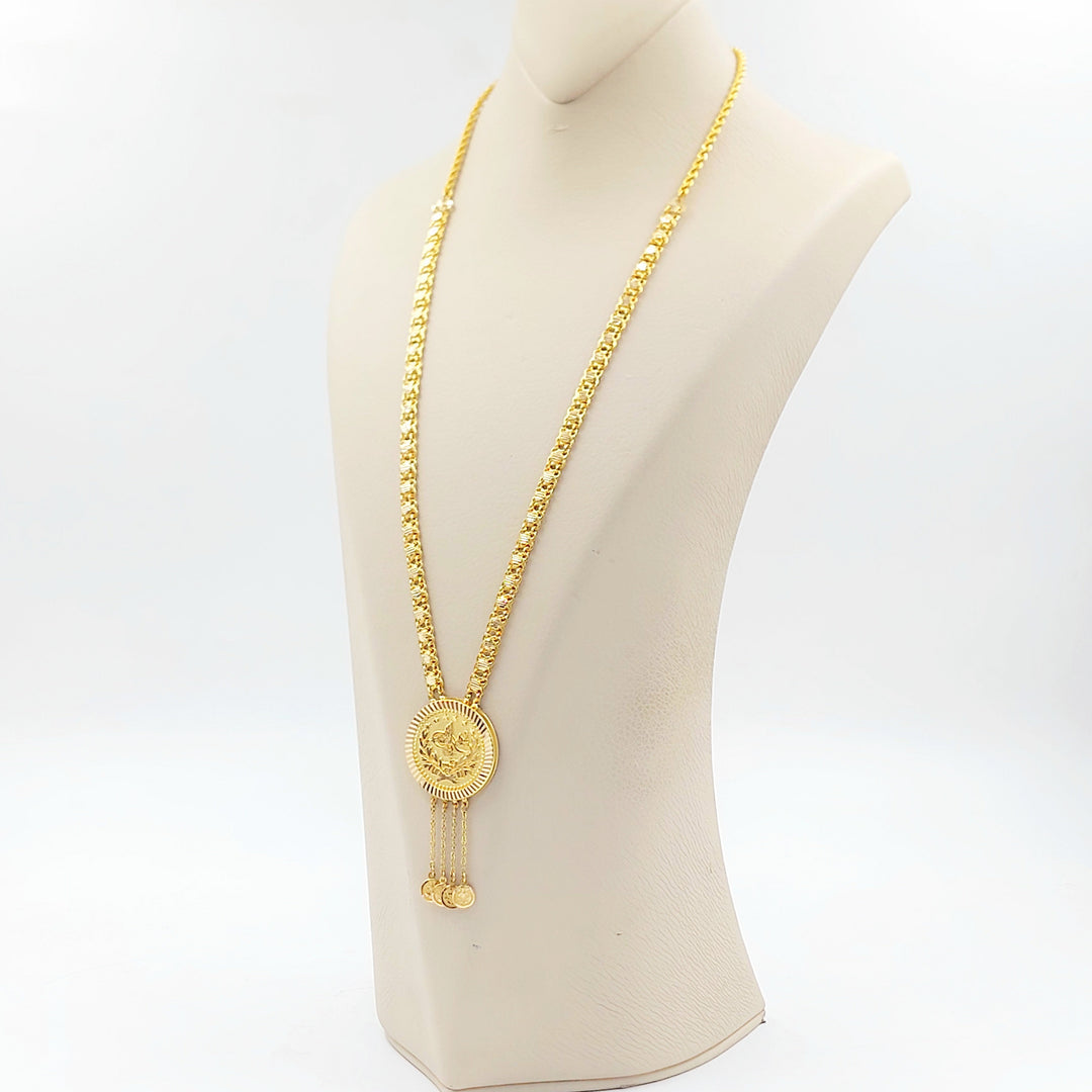 Deluxe Rashadi Necklace Made of 21K Gold by Saeed Jewelry 