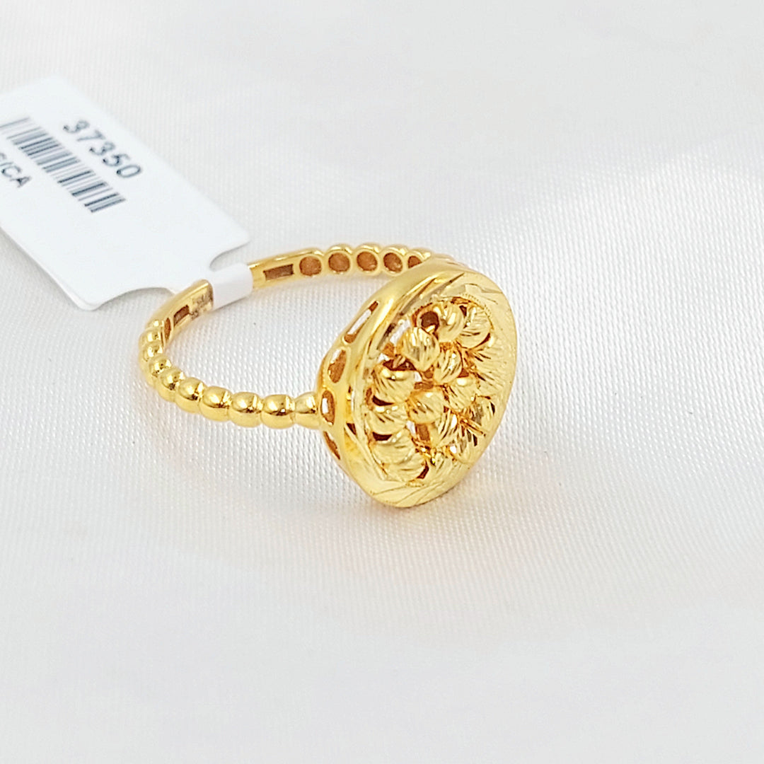 Deluxe Balls Ring Made of 21K Gold by Saeed Jewelry 