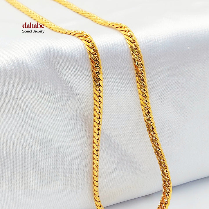 21K عقد جنزير-مجوهرات الشيخ سعيد-Saeed Jewelry 