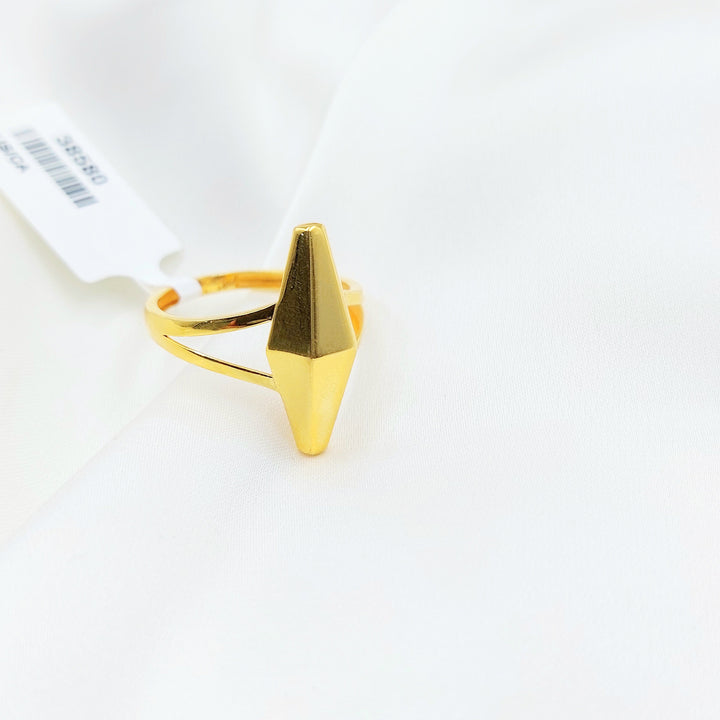 21K Gold Teardrop Statement Ring