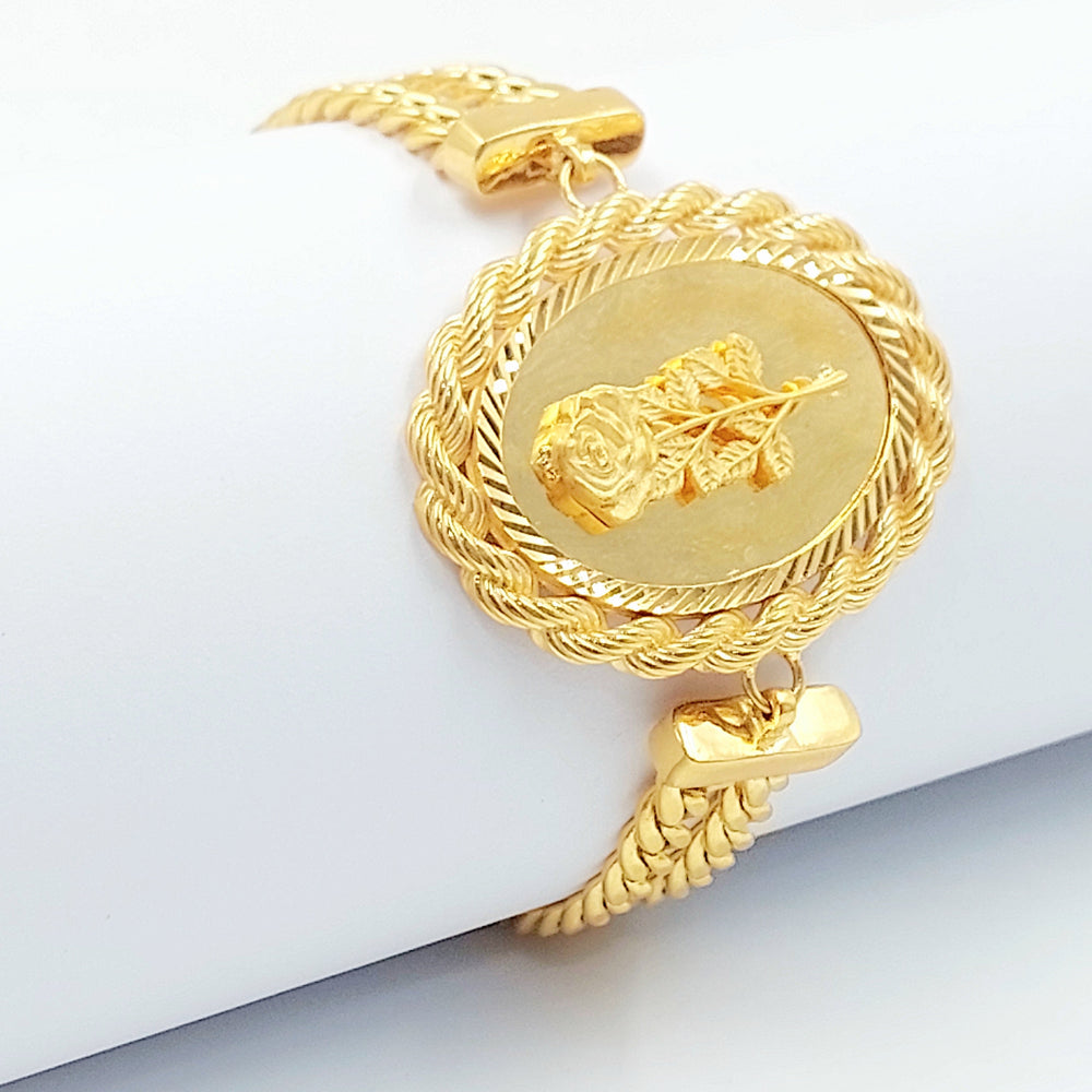 21K اسوارة اونصه جدل-مجوهرات الشيخ سعيد-Saeed Jewelry 