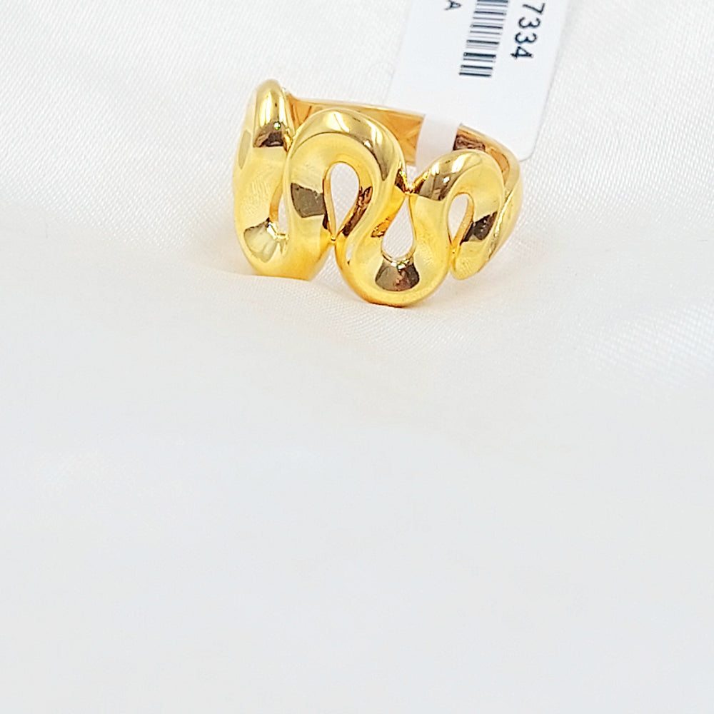 Deluxe Ring Made of 21K Gold by Saeed Jewelry 