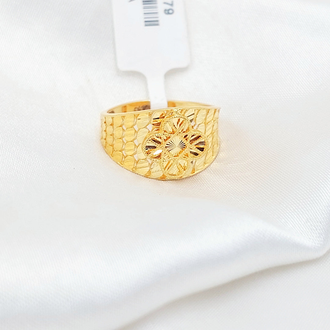 Engraved Rose Ring