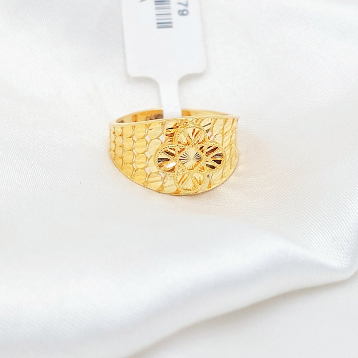 Engraved Rose Ring