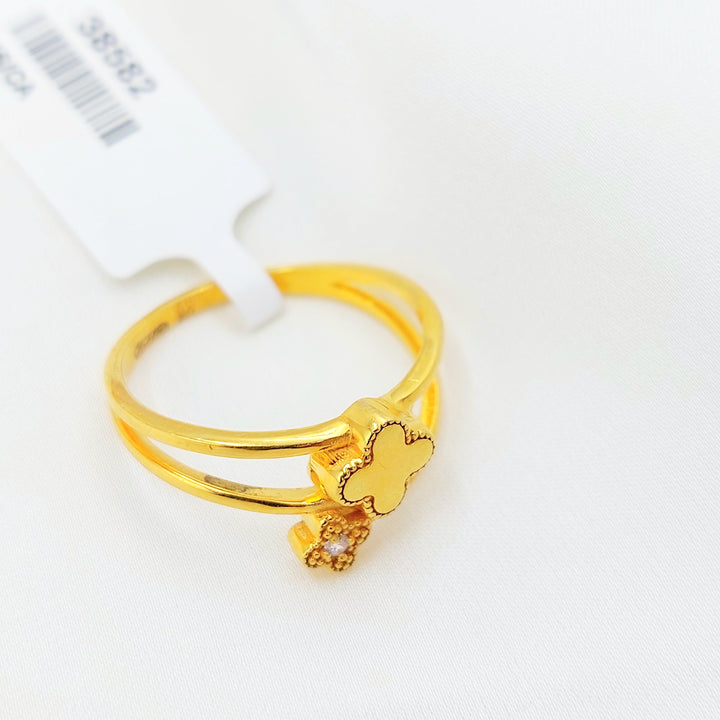 21K Gold Floral Ring