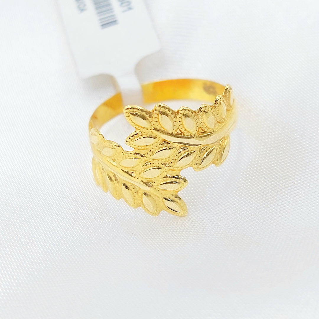 18K Gold Leaf Wrap Ring