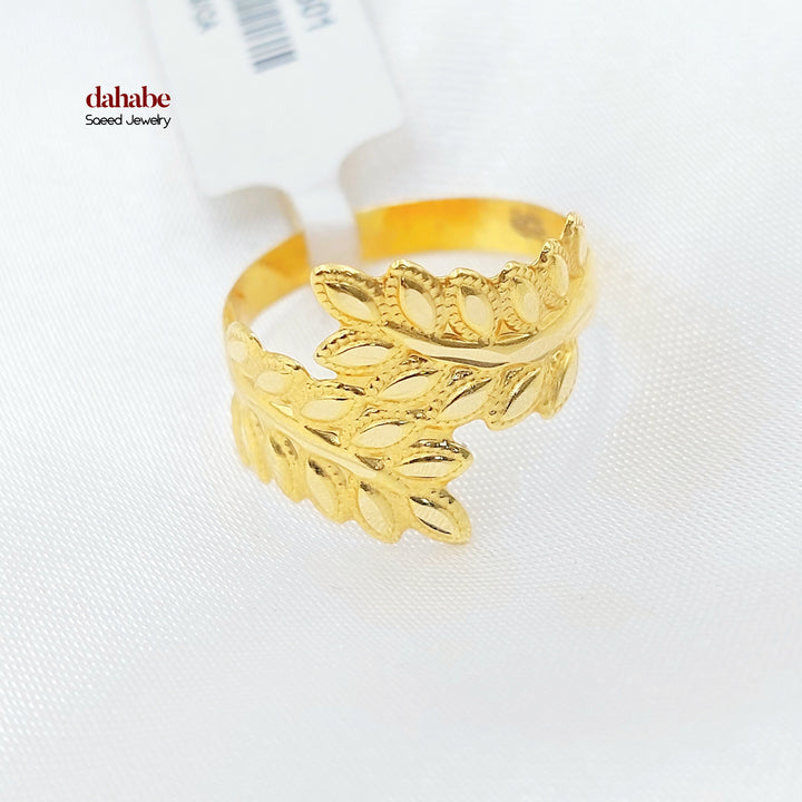 18K Gold Leaf Wrap Ring