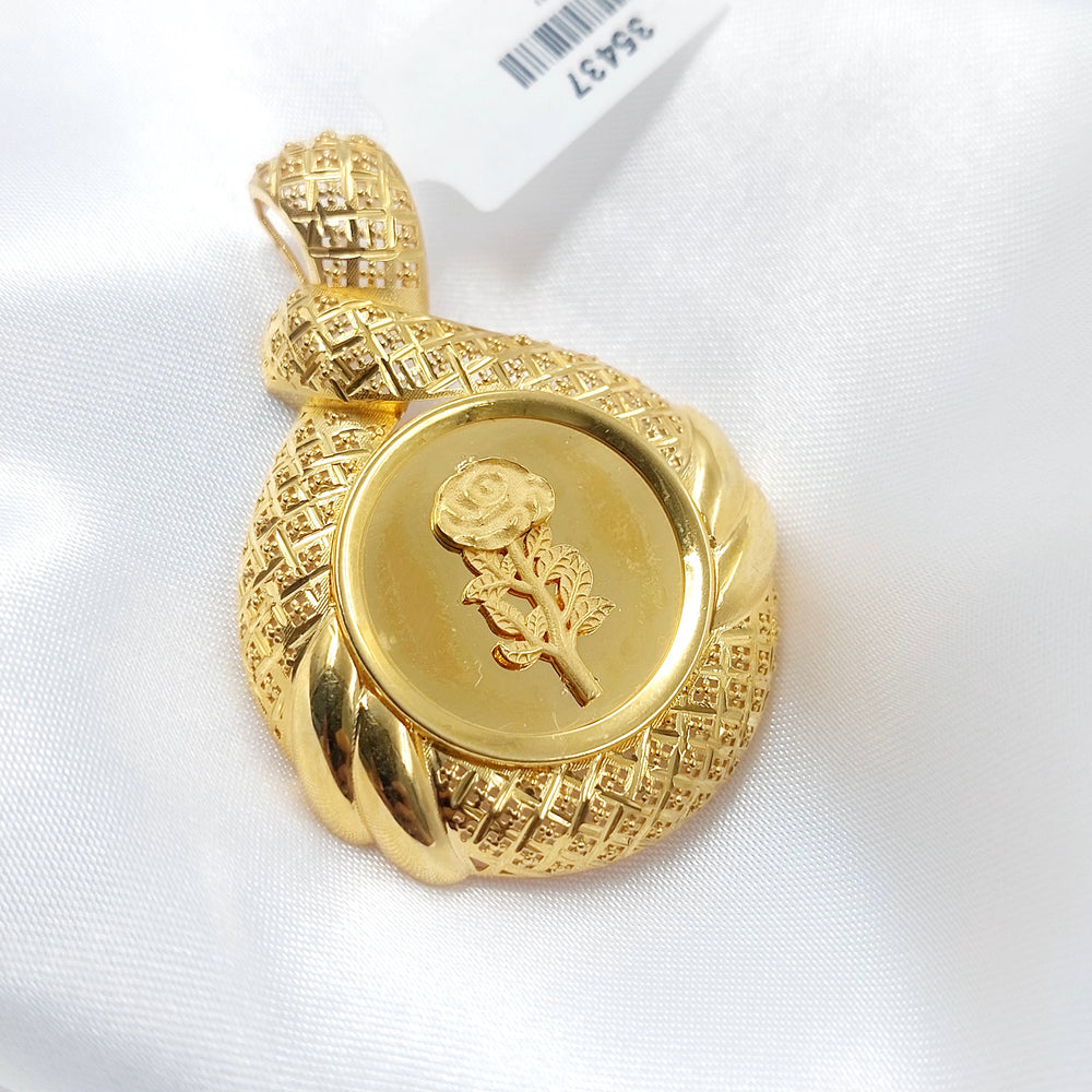 21K تعليقة اونصه نقش-مجوهرات الشيخ سعيد-Saeed Jewelry 