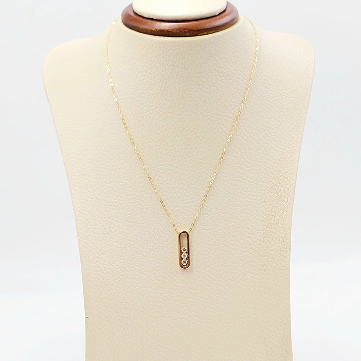 18K عقد اكسترا مرصع-مجوهرات الشيخ سعيد-Saeed Jewelry 