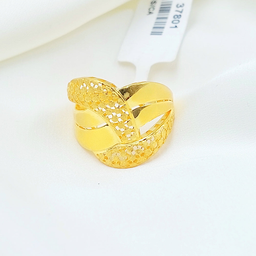 21K خاتم اكسترا-مجوهرات الشيخ سعيد-Saeed Jewelry 