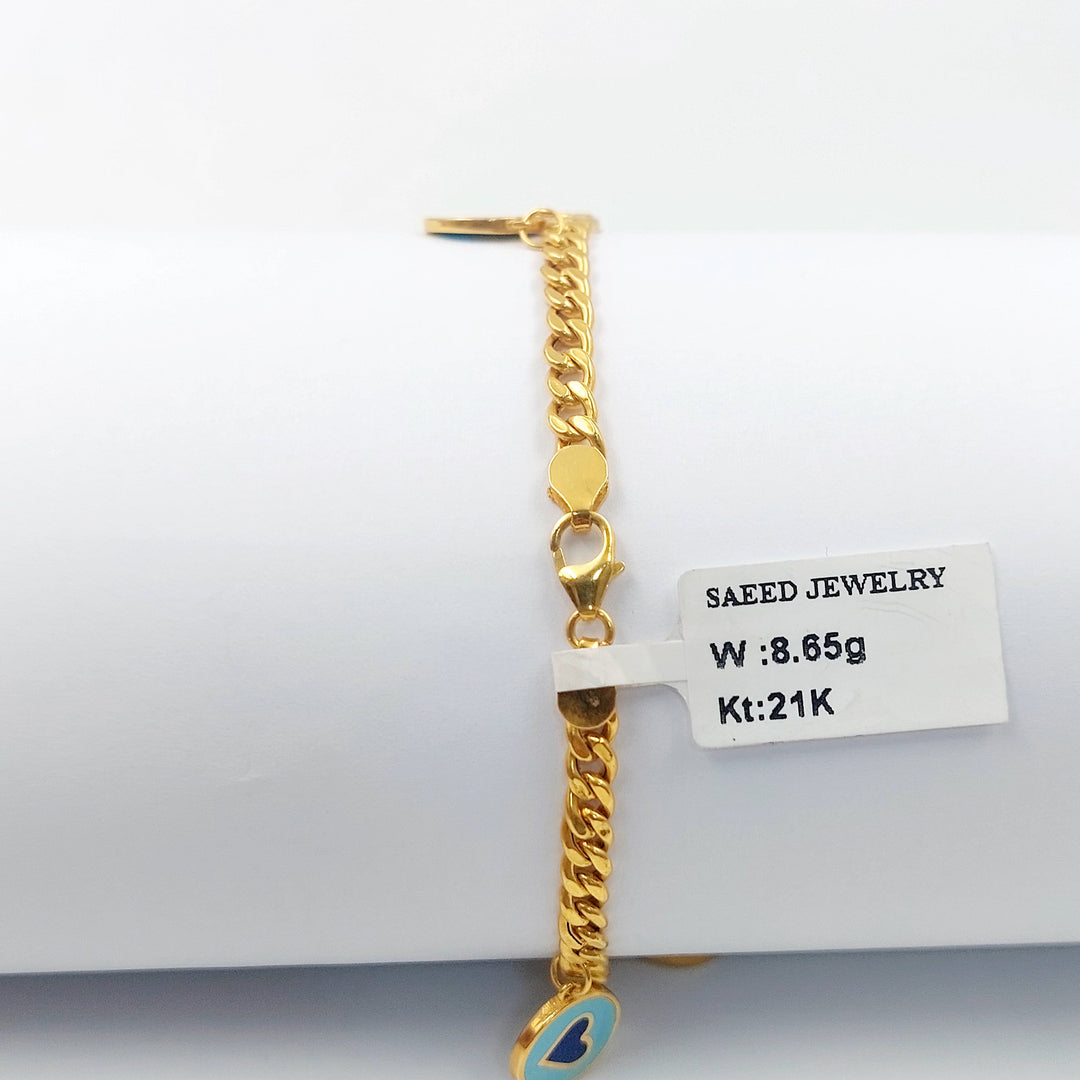 21K اسوارة دنانديش مينا-مجوهرات الشيخ سعيد-Saeed Jewelry 