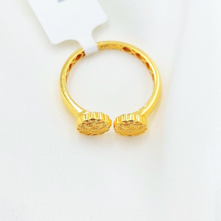 21K Gold Double Ottoman Coin-Inspired Ring