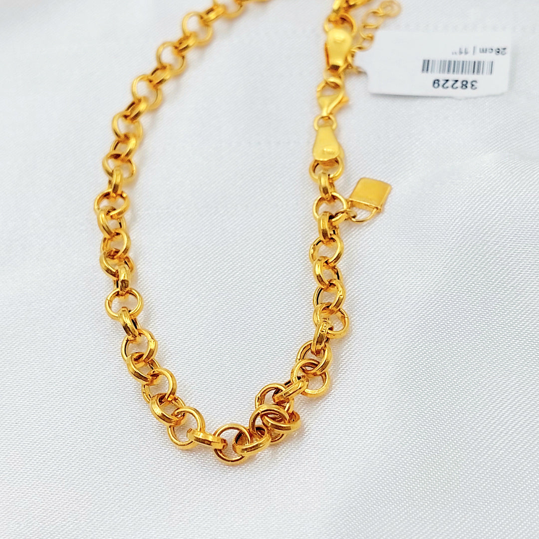Zircon Studded Heart Anklet