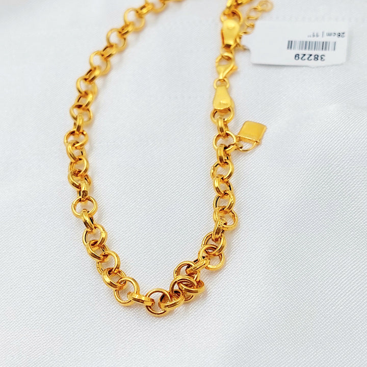 Zircon Studded Heart Anklet