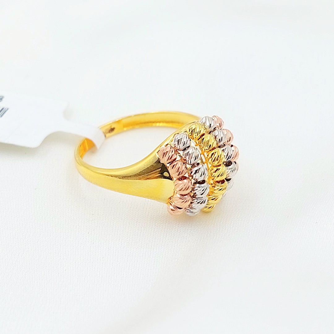 Deluxe Balls Ring Made of 21K Gold by Saeed Jewelry 