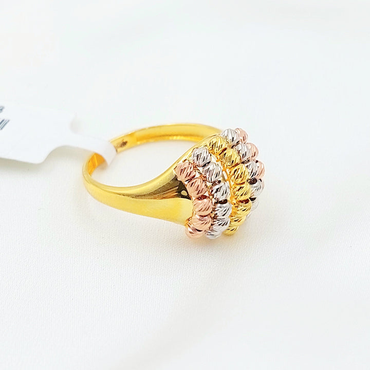 Deluxe Balls Ring Made of 21K Gold by Saeed Jewelry 