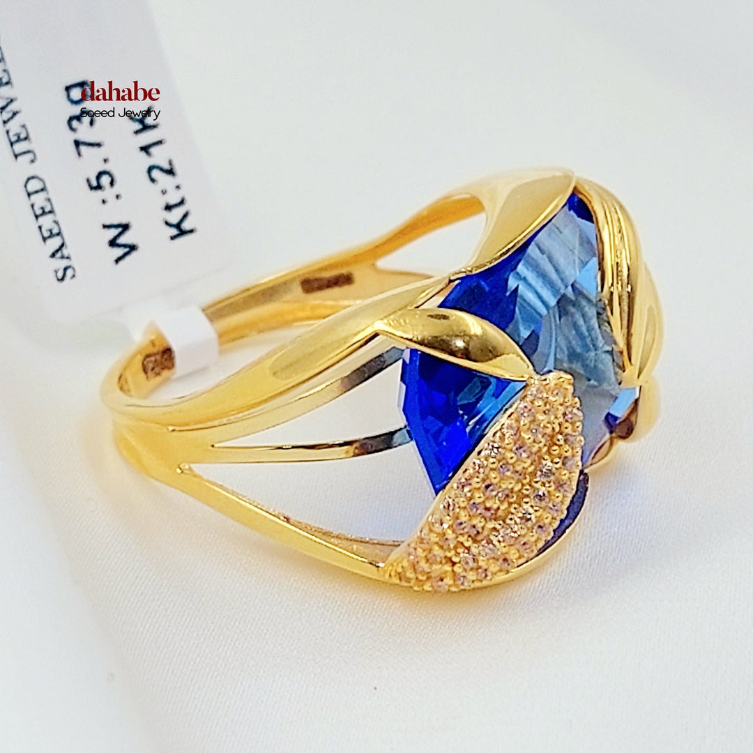 Zircon Studded Deluxe Ring