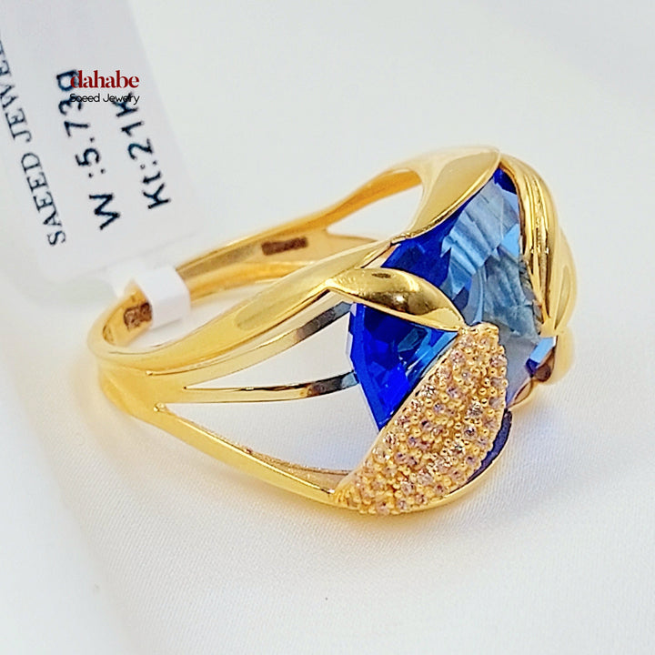 Zircon Studded Deluxe Ring