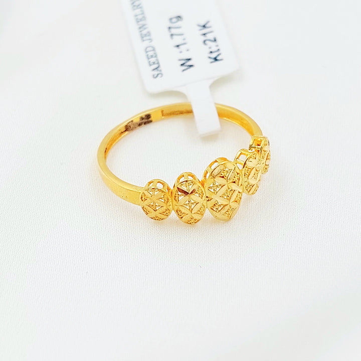Light Deluxe Ring Made of 21K Gold by Saeed Jewelry 