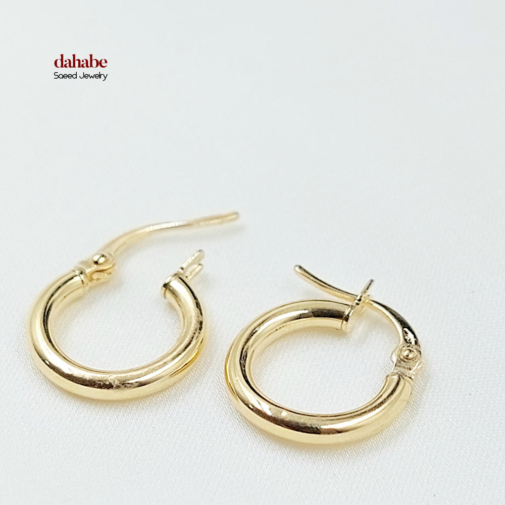 18K حلق ذبلة اطفال-مجوهرات الشيخ سعيد-Saeed Jewelry 