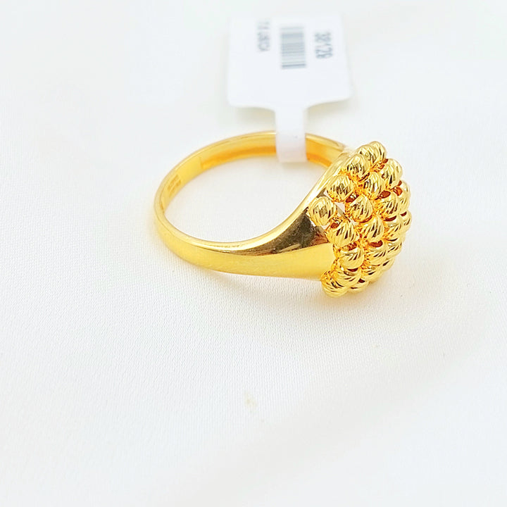 Deluxe Balls Ring Made of 21K Gold by Saeed Jewelry 