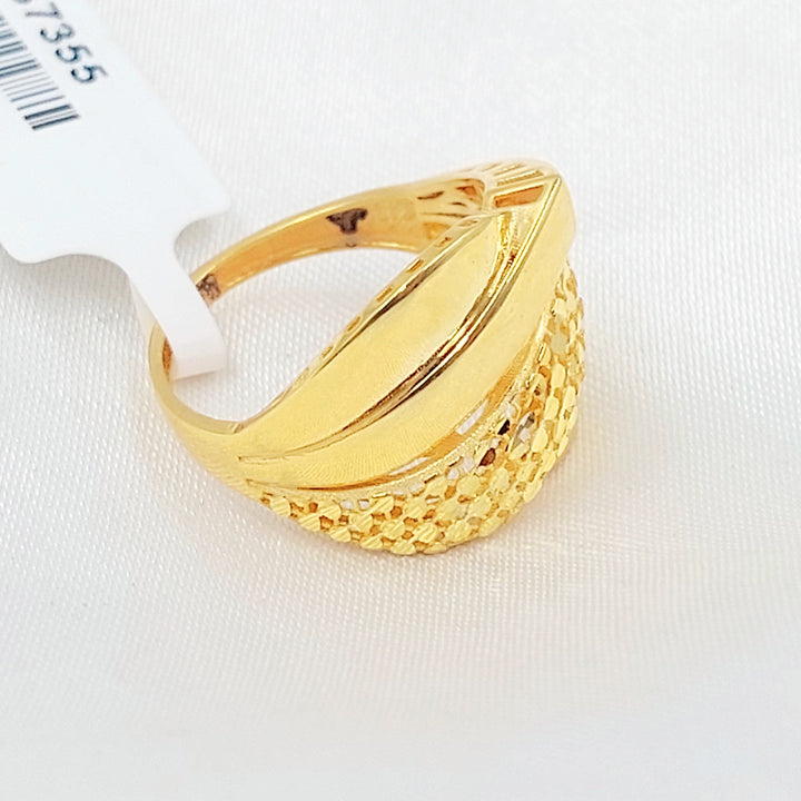 Deluxe Ring Made of 21K Gold by Saeed Jewelry 
