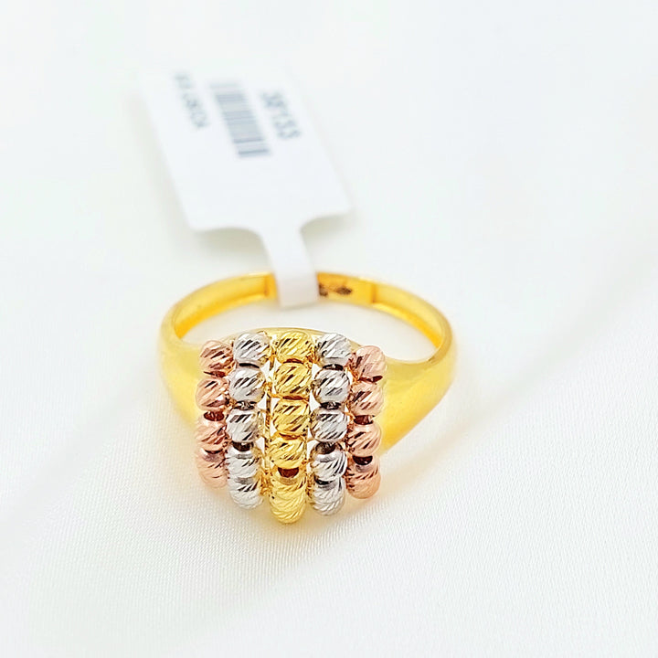 Deluxe Balls Ring Made of 21K Gold by Saeed Jewelry 