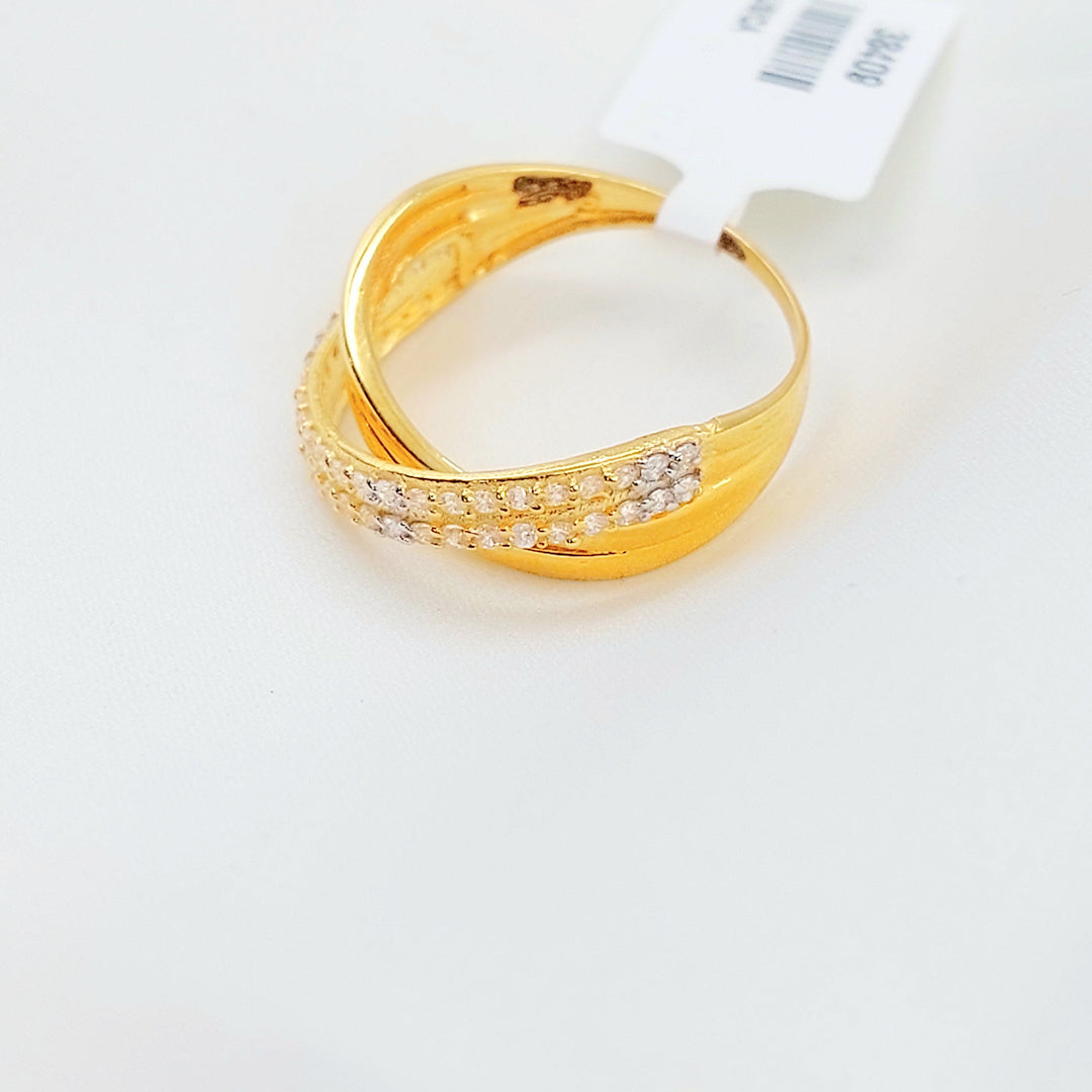 Zircon Studded Deluxe Ring