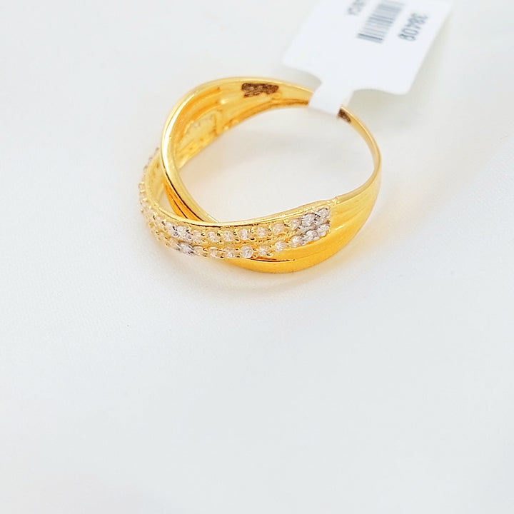 Zircon Studded Deluxe Ring