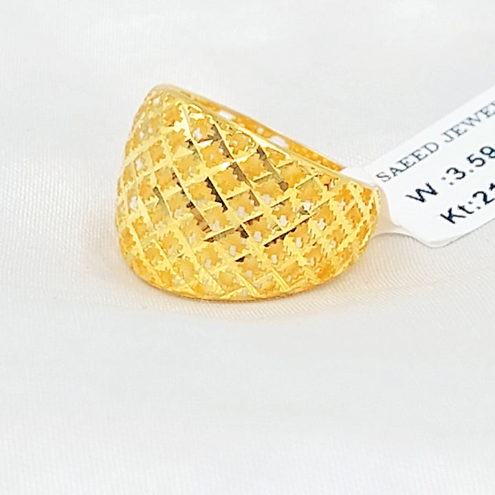Deluxe Ring Made of 21K Gold by Saeed Jewelry 