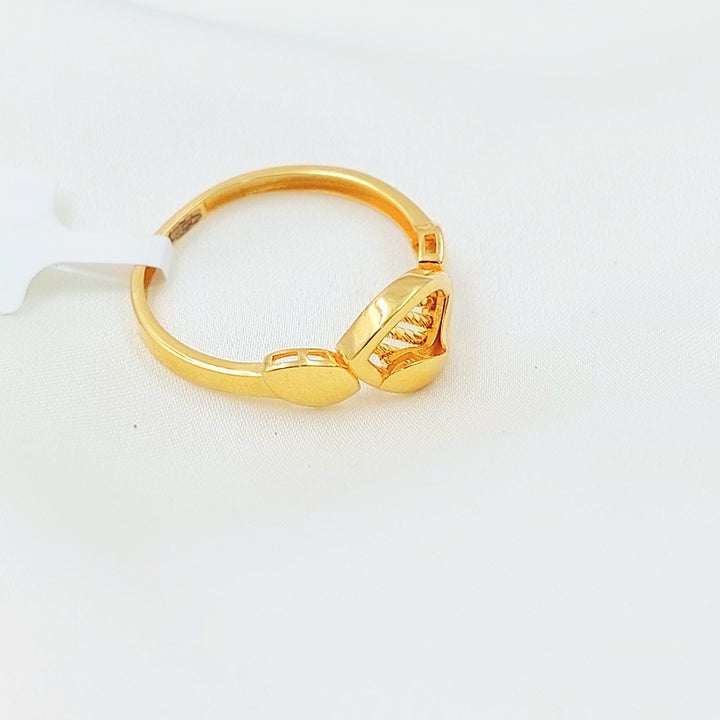 Light Deluxe Ring Made of 21K Gold by Saeed Jewelry 