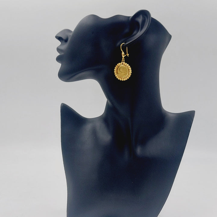 21K حلق شنكل رشادي-مجوهرات الشيخ سعيد-Saeed Jewelry 