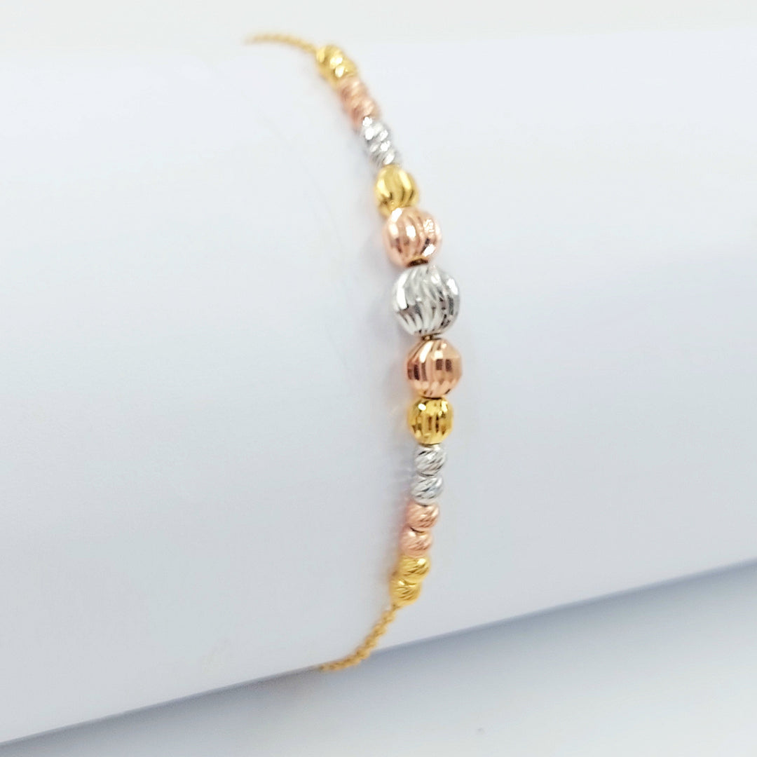 21K اسوارة طابات اكسترا-مجوهرات الشيخ سعيد-Saeed Jewelry 