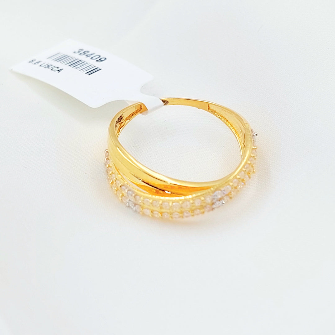 Zircon Studded Deluxe Ring